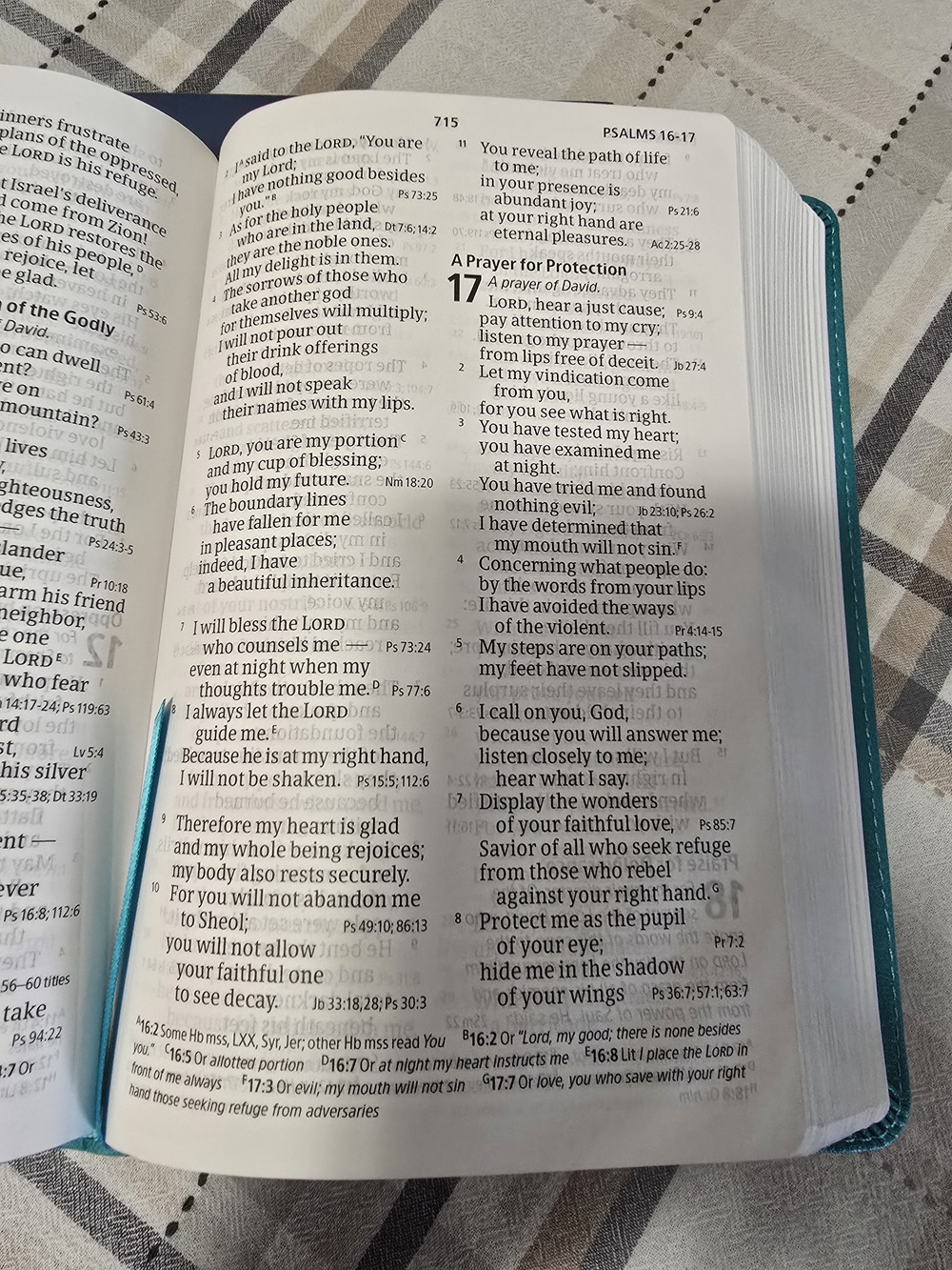 Personal Size Giant Print Bible - Teal LeatherTouch - Picture 10 of 10